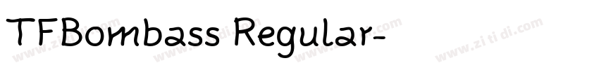 TFBombass Regular字体转换